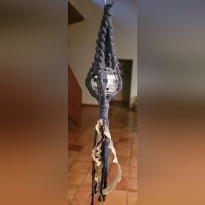 Handmade Macrame Retro Disco Ball Car Charms